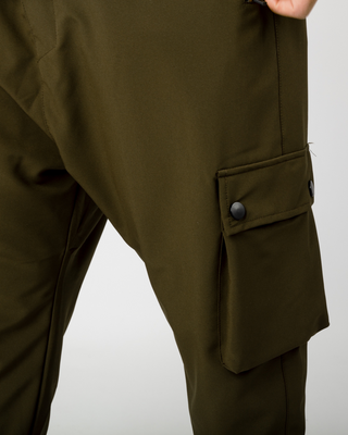 Pantalon cargo "Nomad" kaki de Qaba'il