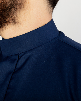 Qamis Saoudien "Cashmere Elite" Bleu Marine