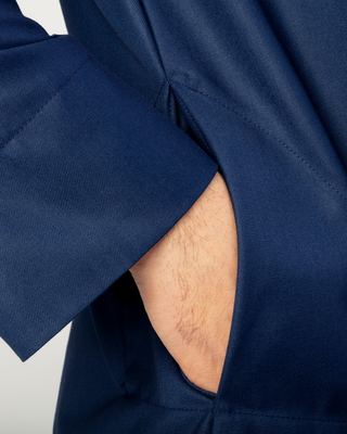 Qamis Saoudien "Cashmere Elite" Bleu Marine