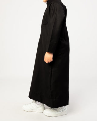 Qamis Saoudien pour Garçons "Cashmere Elite" Noir