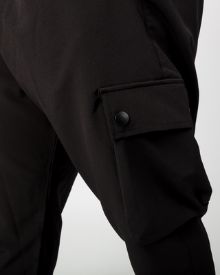 Pantalon cargo "Nomad" noir de Qaba'il