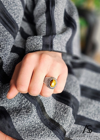 Bague Arabe avec Œil de Tigre