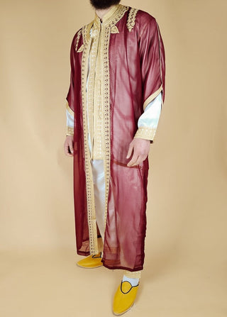 Jabador 3 pièces 'Luxury' bordeaux de Rafiq