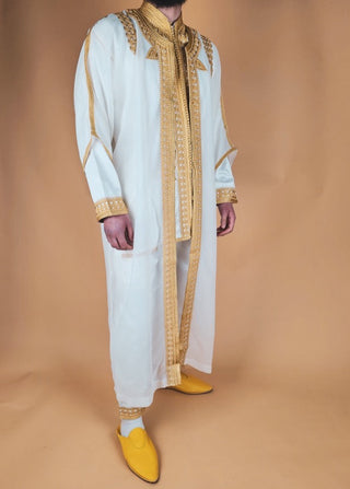 Jabador 3 pièces 'Luxury' blanc et or de Rafiq