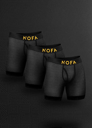 Lot de boxers noirs de NOFA Underwear
